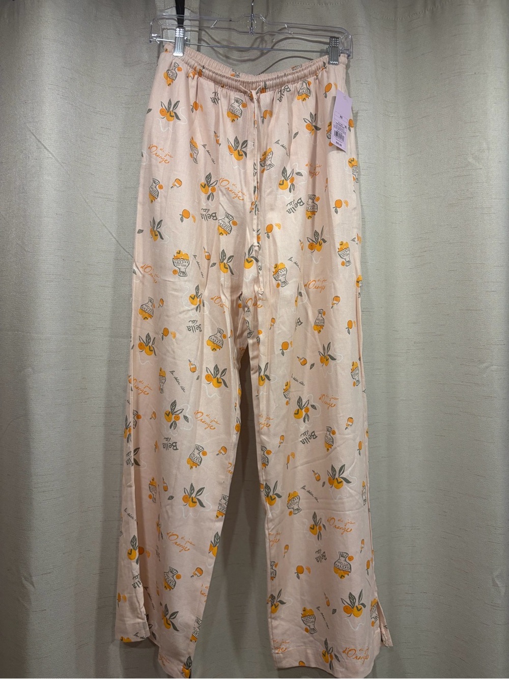 Wild Fable Peach Citrus Print Lounge Pants